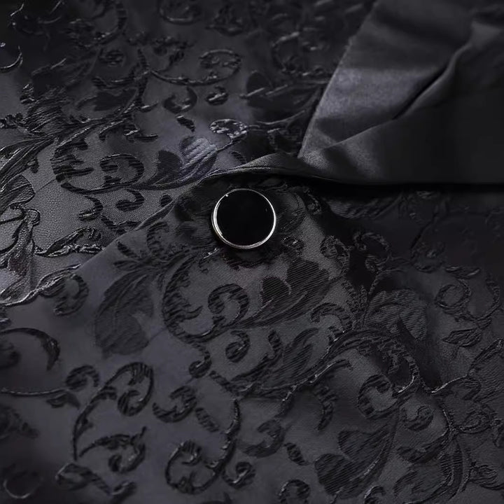 Herren elegantes Anzugset mit dekorativem Muster Aliams