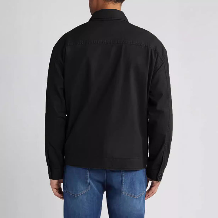 Herren Utility-Jacke mit aufgesetzten Taschen und durchgehendem Reißverschluss Aliams
