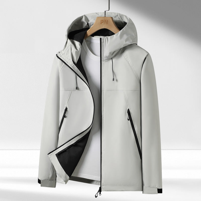 Herren Funktionsjacke mit atmungsaktiver Membran und praktischen Reißverschluss-Taschen Aliams