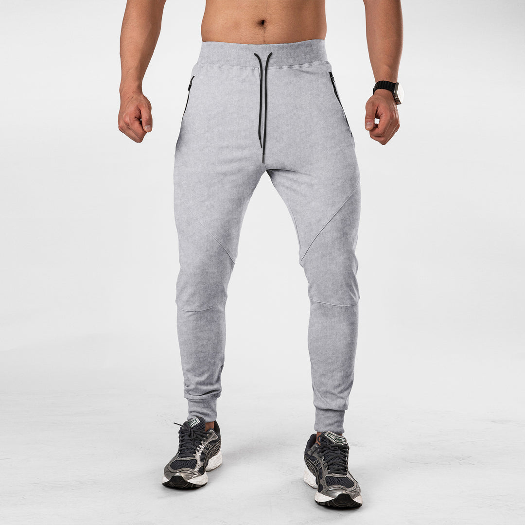 Herren Sportliche Jogginghose mit funktionalen Reißverschlusstaschen Aliams