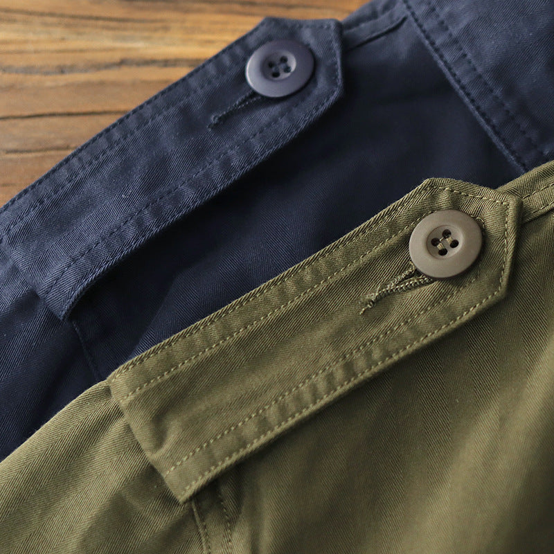 Herren Utility-Jacke mit funktionalen Taschen und klassischem Design Aliams