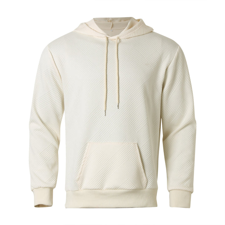 Herren Kapuzenpullover mit strukturiertem Design und praktischer Kängurutasche Aliams