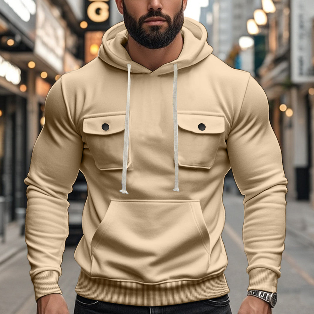 Herren Hoodie mit praktischen Taschen und modernem Design Aliams