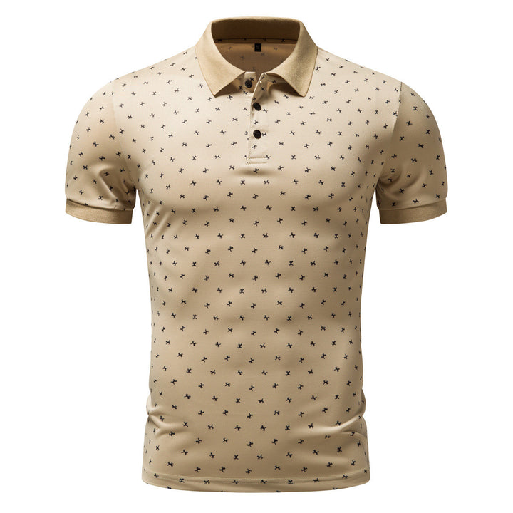 Herren Polohemd mit modernem floralem Design und hochwertiger Baumwollqualität Aliams