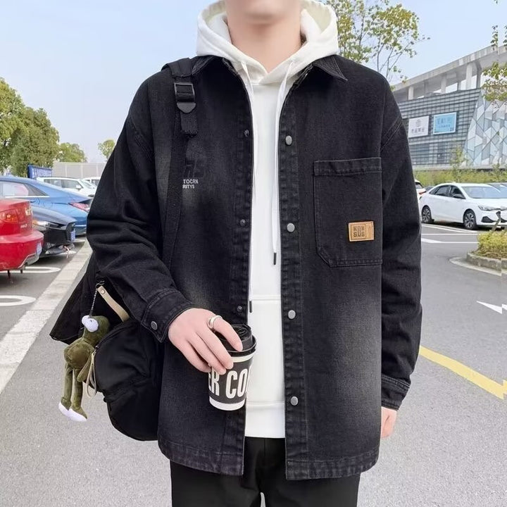 Herren Denim-Überhemd Aliams