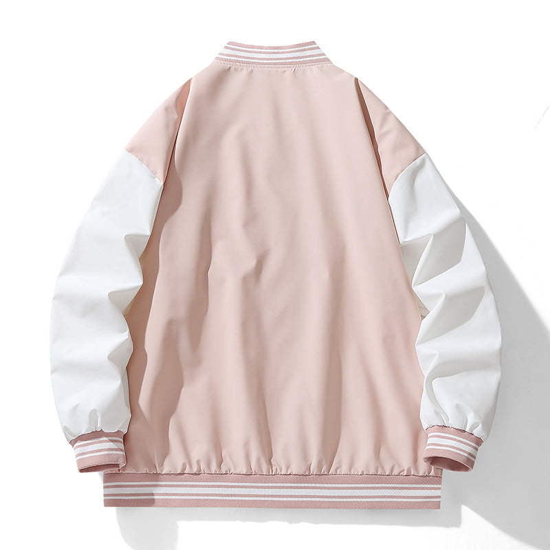 Herren sportliche Bomberjacke mit kontrastierenden Ärmeln Aliams