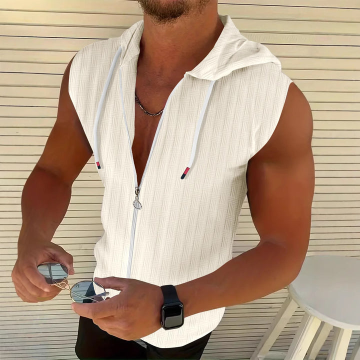 Herren ärmelloser Zip-Hoodie Aliams