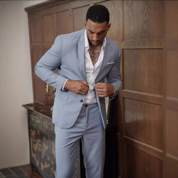 Herren eleganter Anzug im modernen Schnitt Aliams