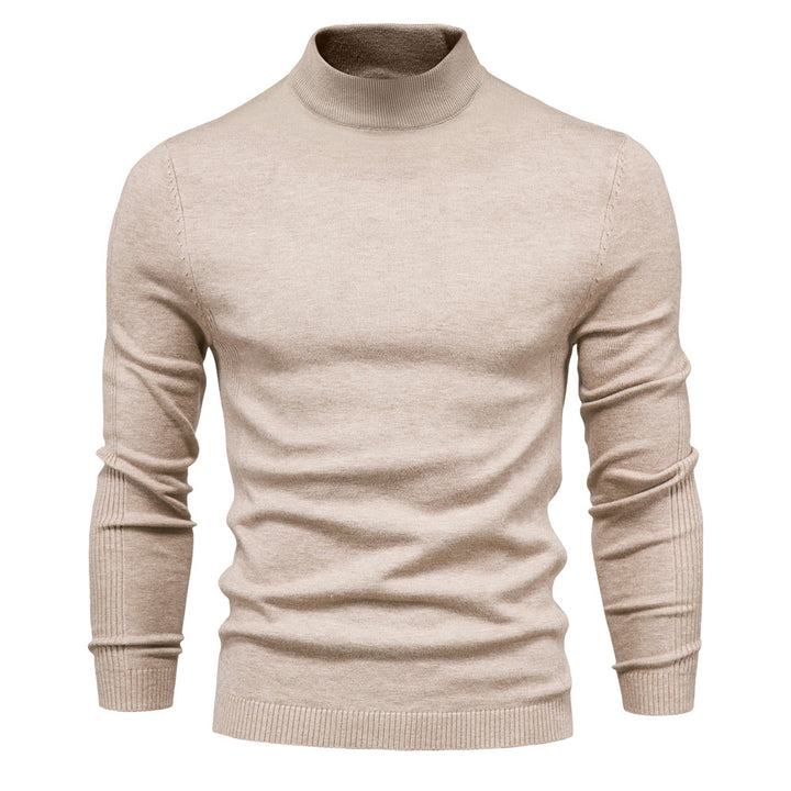 Herren Rollkragenpullover aus weichem Strickmaterial mit feiner Rippstruktur Aliams