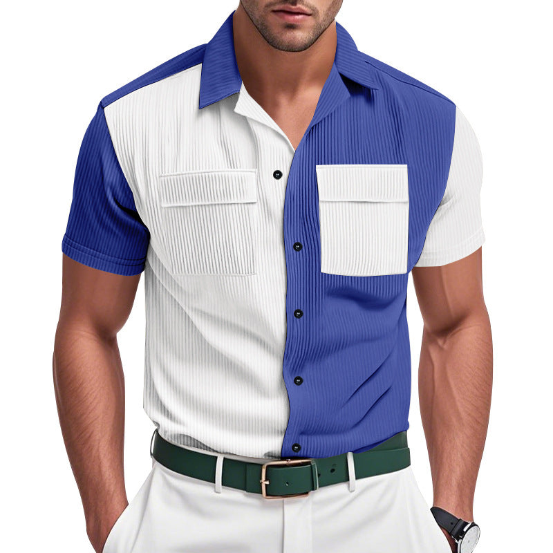 Herren Kurzarm Hemd Aliams