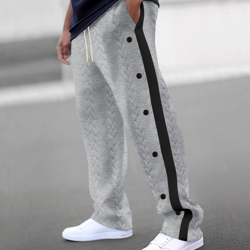 Herren Sportliche Jogginghose mit innovativem Knopfdesign Aliams
