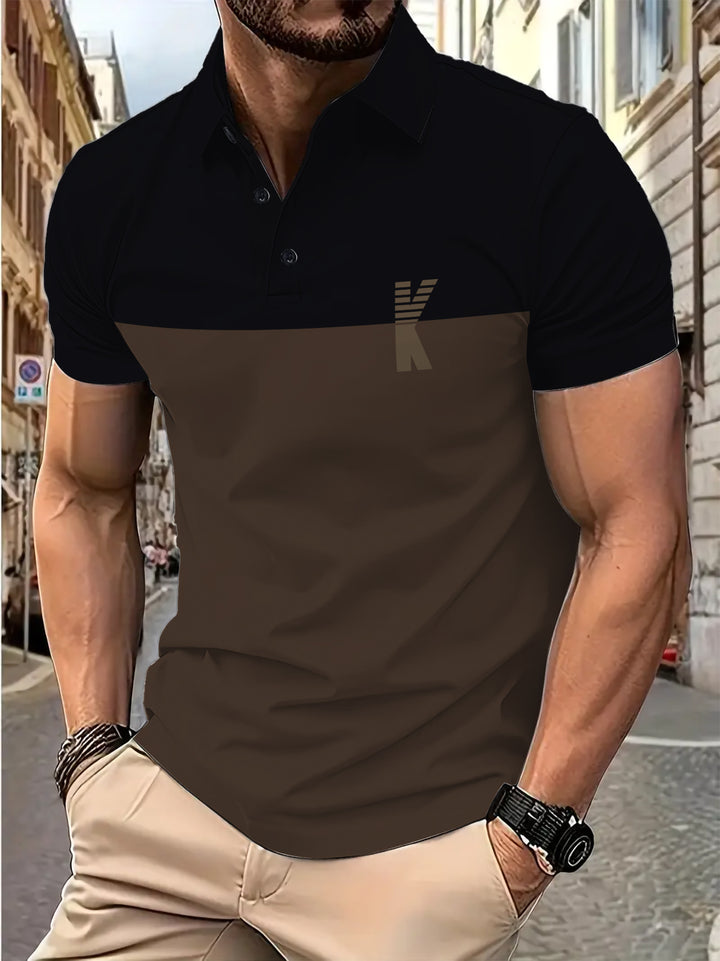 Herren Poloshirt mit sportlichem Design und atmungsaktivem Material Aliams