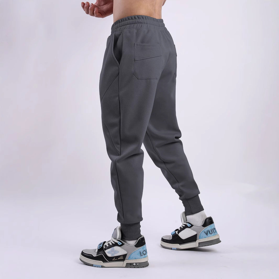Herren Bequeme Jogginghose mit elastischem Bund und seitlichen Taschen Aliams