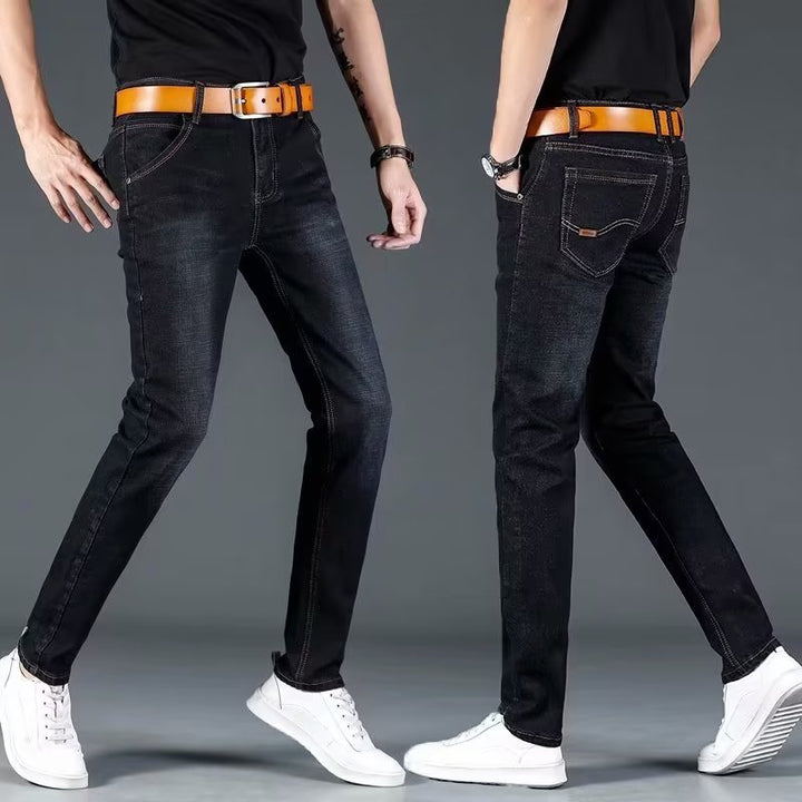 Herren Slim Fit Jeans mit flexiblem Bund und modernen Details Aliams