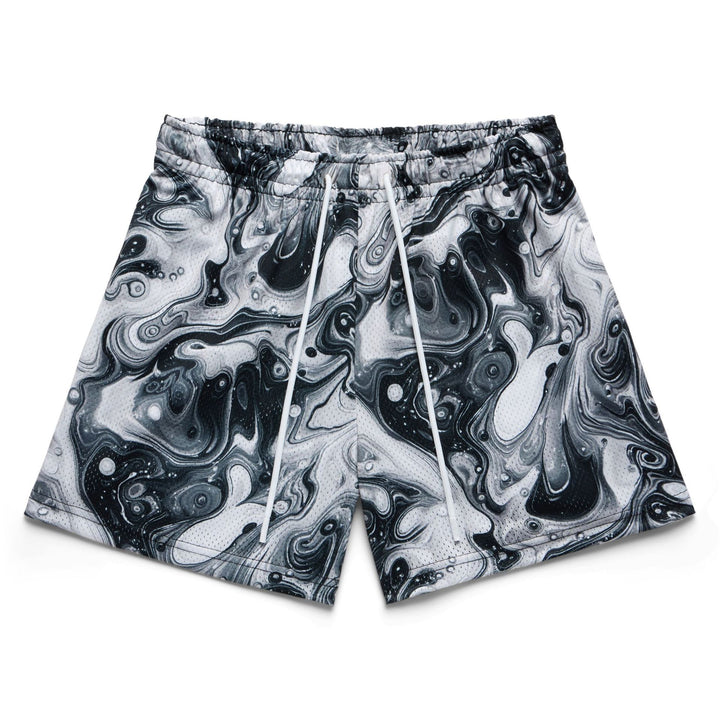 Herren Badeshorts mit abstraktem Wirbelmuster Aliams