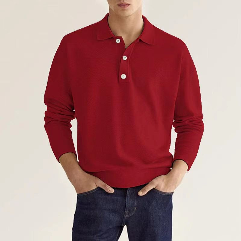Herren Pullover mit modernem Polokragen und bequemer Passform Aliams