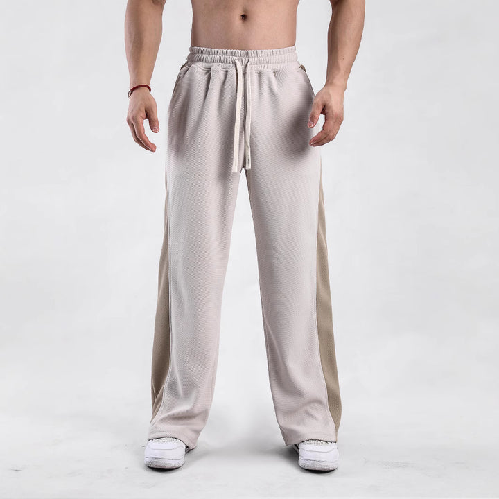 Herren Sportliche Freizeithose mit seitlichen Belüftungsöffnungen und elastischem Bund Aliams