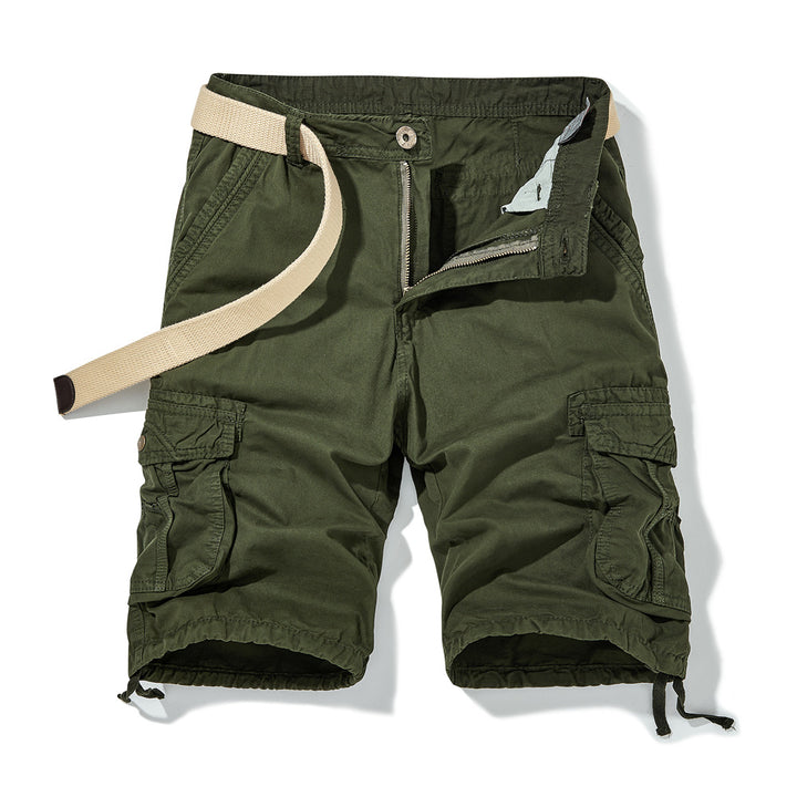 Herren Cargo-Shorts mit verstellbarem Gürtel und mehreren Seitentaschen Aliams