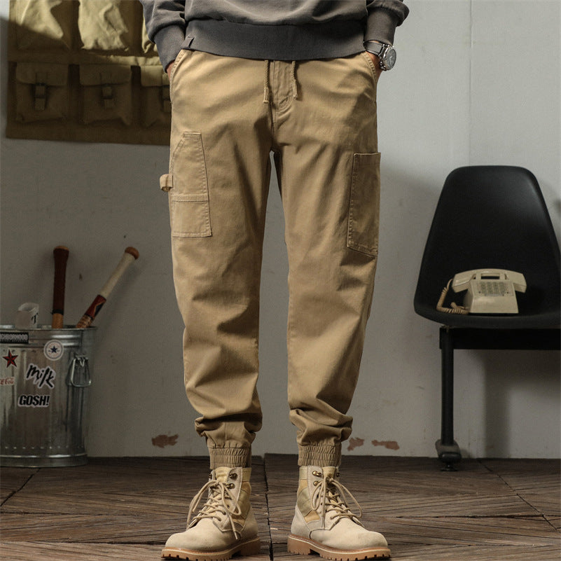 Herren komfortable Cargo-Hose mit praktischen Seitentaschen Aliams