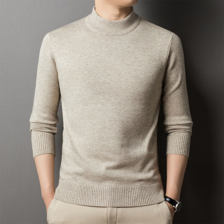 Herren eleganter Pullover mit hochgeschlossenem Kragen Aliams
