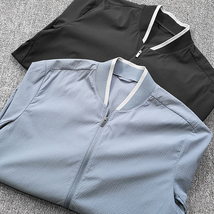 Herren Steppjacke mit Kontrastkragen Hedi-Mode