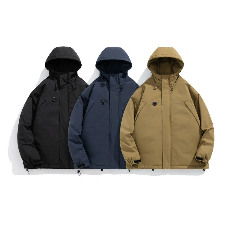 Herren technische Winterjacke mit verstellbarem Kapuzenkragen Aliams