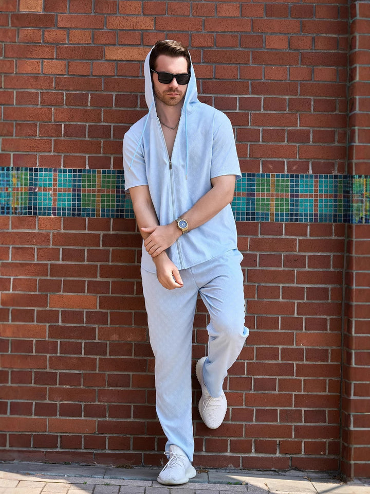 Herren Sportliches Kapuzen-Set mit atmungsaktivem Material und elastischem Bund Aliams