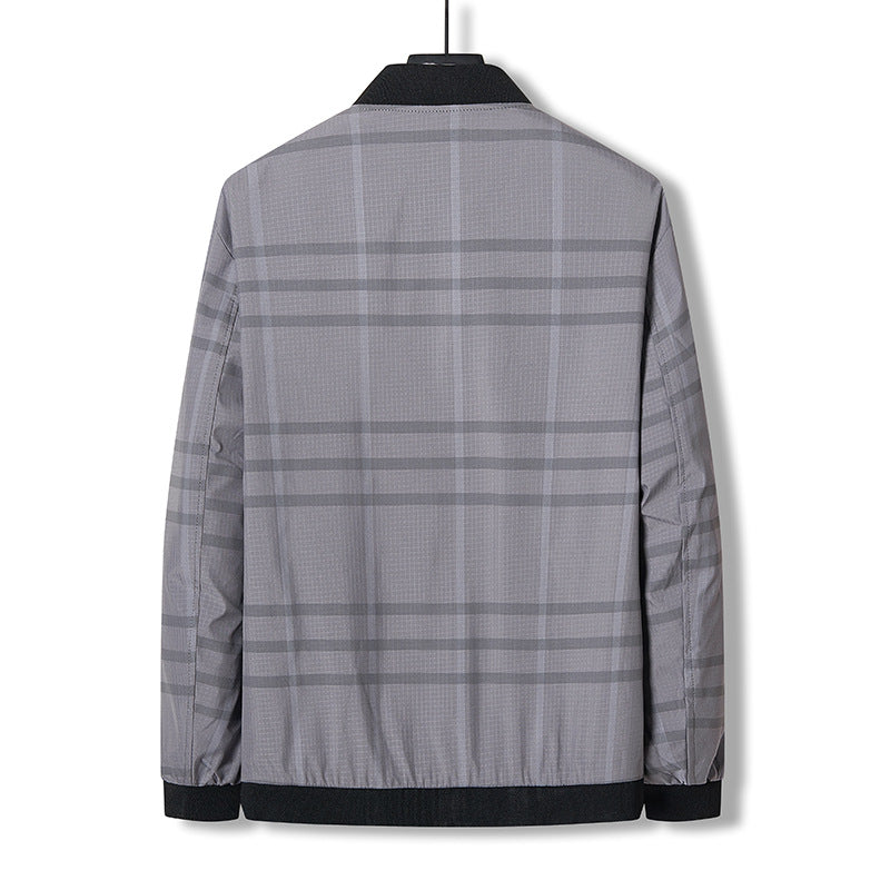 Herren sportliche Übergangsjacke mit modernen Einsätzen und vielseitigen Taschen Aliams