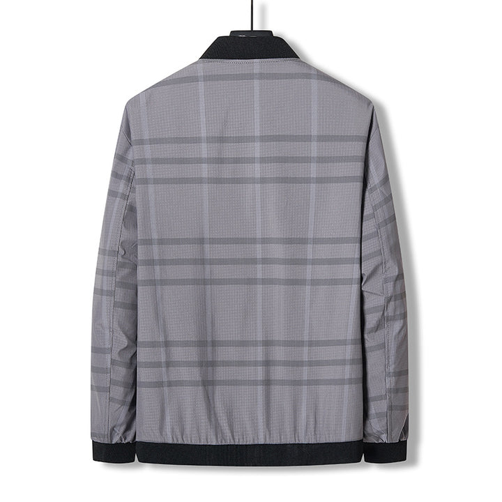 Herren sportliche Übergangsjacke mit modernen Einsätzen und vielseitigen Taschen Aliams