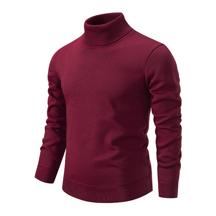 Herren Rollkragenpullover aus weichem Strick mit strukturiertem Design Aliams
