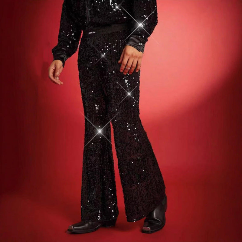 Herren Funkelnde Pailletten-Hose Aliams