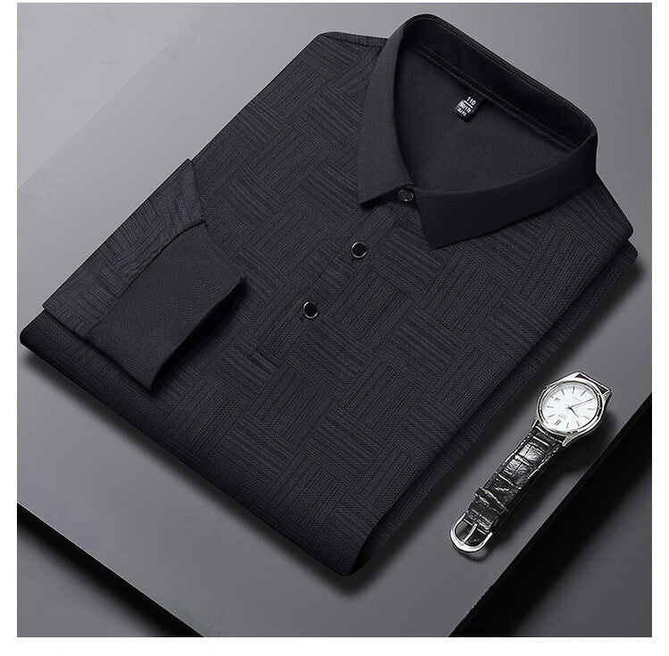 Herren elegantes und atmungsaktives Hemd mit strukturiertem Design Aliams