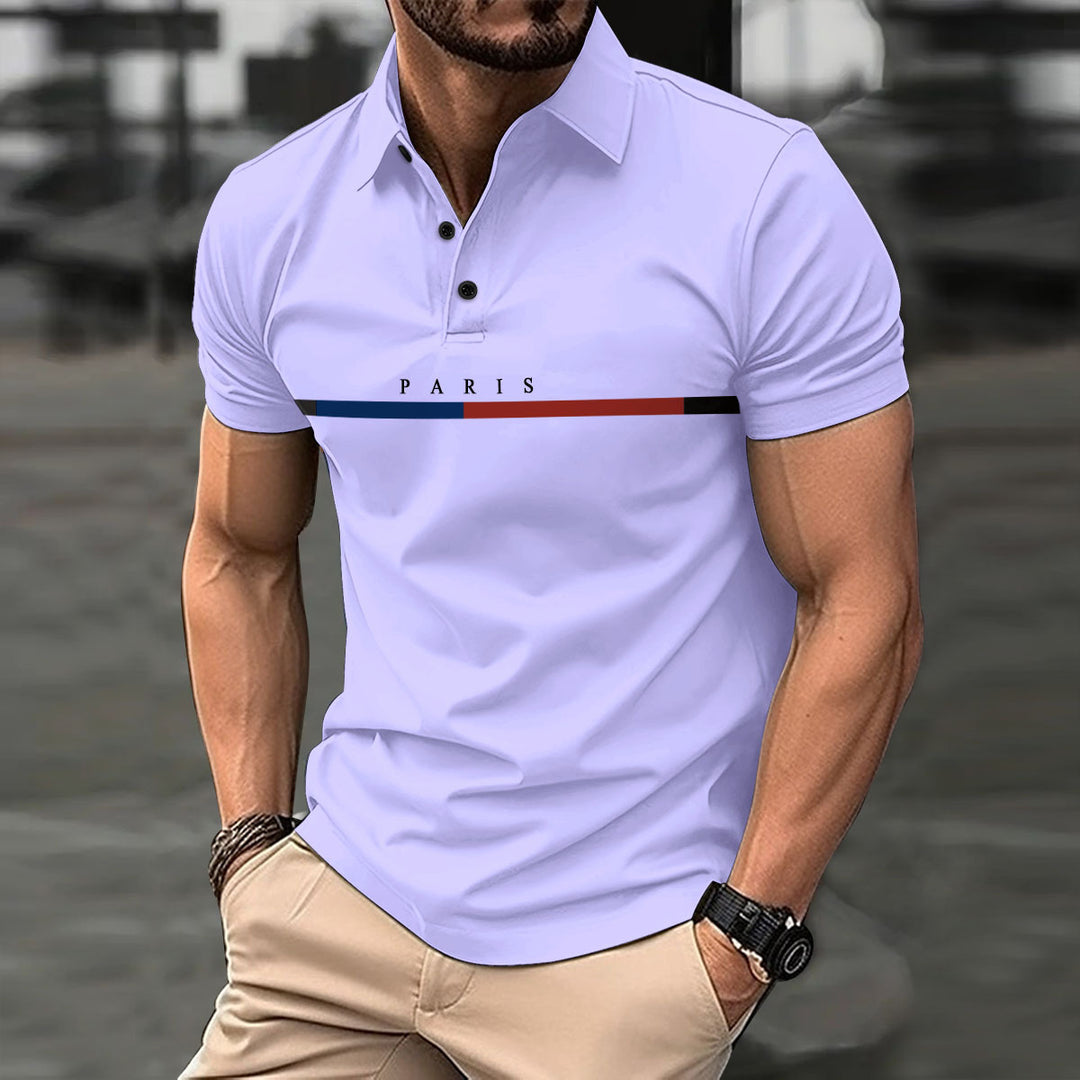 Herren Freizeit Polo Shirt Aliams