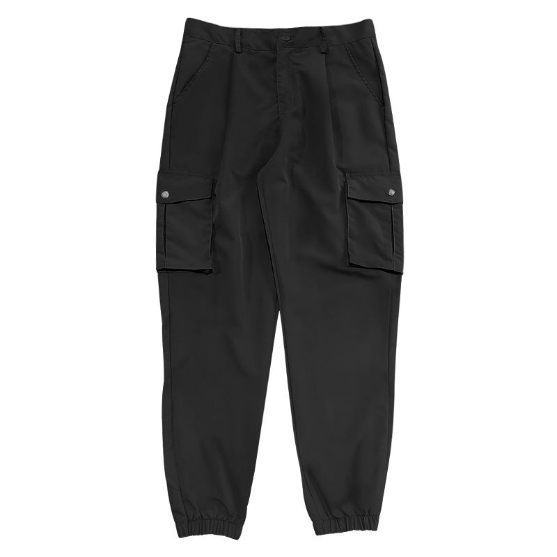 Herren Cargo-Hose mit elastischem Bund und praktischen Utility-Taschen Aliams