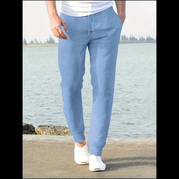 Herren Jogginghose mit atmungsaktivem Gewebe und elastischem Bund Aliams