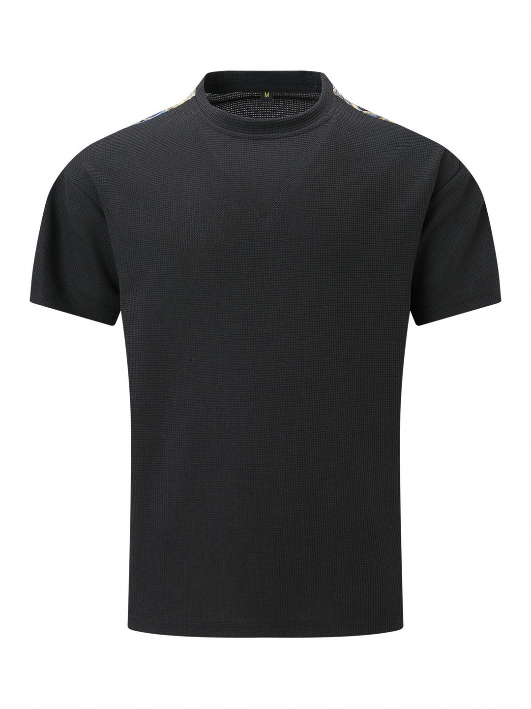 Herren atmungsaktives Kurzarm-T-Shirt mit strukturiertem Design und modernen Akzenten Aliams