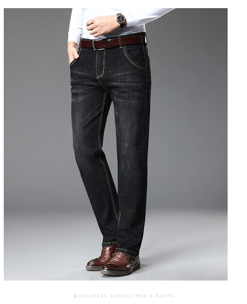 Herren klassische Jeans im lässigen Business-Stil mit besonders bequemer Passform Aliams