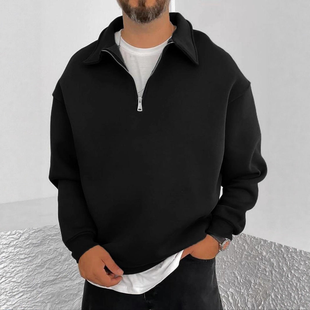 Herren Sweatshirt mit Stehkragen Aliams