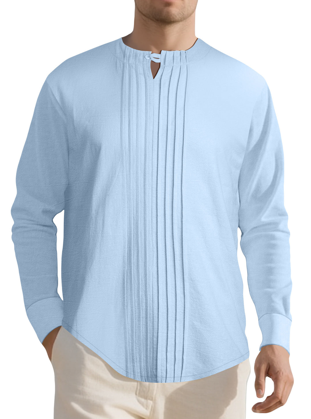 Herren Elegantes Langarmhemd mit strukturiertem Design Aliams