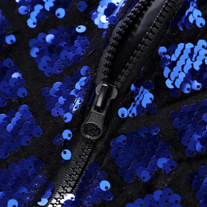 Herren Funkelnde Paillettenjacke Aliams