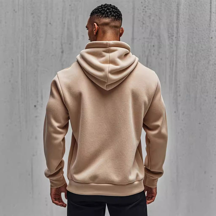 Herren gemütlicher Kapuzenpullover mit Reißverschluss und Taschen Aliams