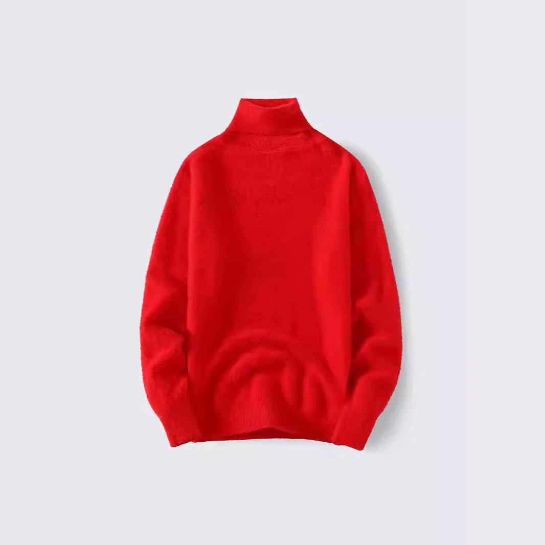Herren warmer Rollkragenpullover aus weichem Strickstoff Aliams