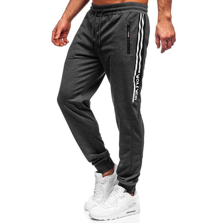 Herren stylische Jogginghose mit praktischen Reißverschlusstaschen und elastischem Bund Aliams