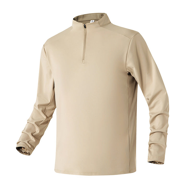 Herren Atmungsaktives Funktionsshirt mit halbem Reißverschluss Aliams