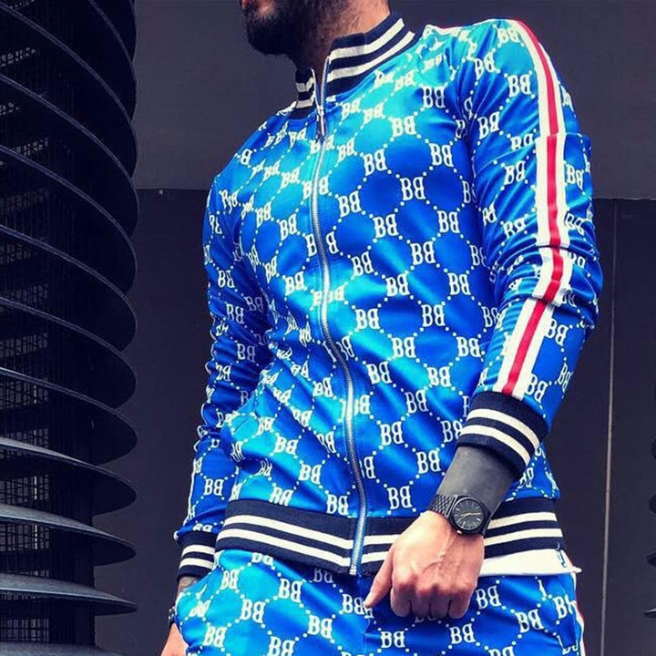 Herren modisches Tracksuit mit grafischem Druck Aliams