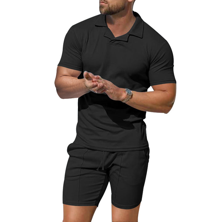 Herren Sportliches Kurzarm-Poloshirt mit innovativem Design und atmungsaktiver Funktion Aliams