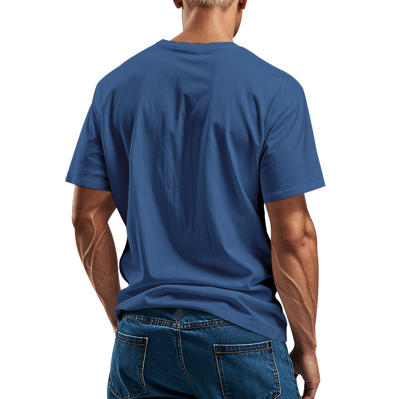 Herren Baumwolle T-Shirt mit modernem Schnitt Aliams