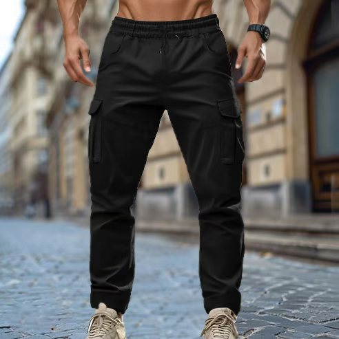 Herren Cargo-Jogginghose mit elastischem Bund und praktischen Seitentaschen Aliams