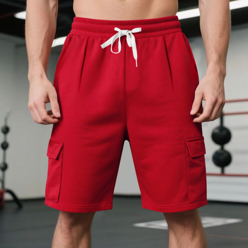 Herren Sportliche Cargo-Shorts mit elastischem Bund und praktischen Taschen Aliams