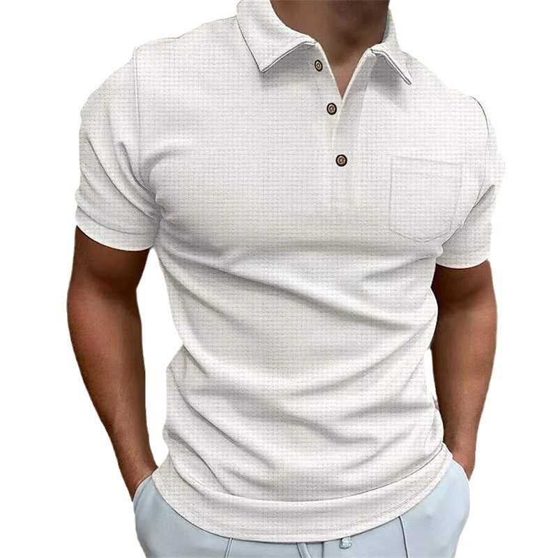 Herren Poloshirt mit strukturiertem Design und modernem Kragen Aliams